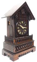 Rare Gallery Cuckoo Mantel Clock – German Black Forest Carved Bracket Clock (10 of 13) Rare Gallery Cuckoo Mantel Clock – German Black Forest Carved Bracket Clock (10 of 13)