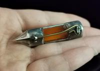 Antique Victorian Silver & Amber Brooch (7 of 9) Antique Victorian Silver & Amber Brooch (7 of 9)