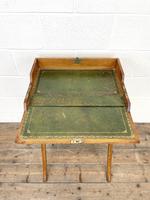 Antique Oak Folding Campaign Desk (5 of 10) Antique Oak Folding Campaign Desk (5 of 10)