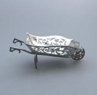 Rare Solid Silver Novelty Wheelbarrow Dish c.1908 (4 of 8) Rare Solid Silver Novelty Wheelbarrow Dish c.1908 (4 of 8)