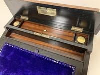 Antique Amboyna Mother of Pearl Inlaid Writing Slope Lap Box (6 of 19) Antique Amboyna Mother of Pearl Inlaid Writing Slope Lap Box (6 of 19)