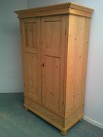 Narrow Classic Antique Pine 2 Door Knockdown Wardrobe to wax / paint