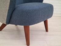 Danish Design 1960s, Restored Armchair, Nevotex Furniture Wool (12 of 14) Danish Design 1960s, Restored Armchair, Nevotex Furniture Wool (12 of 14)