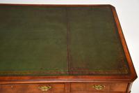 Large Antique Walnut Leather Top Pedestal Desk (4 of 12) Large Antique Walnut Leather Top Pedestal Desk (4 of 12)