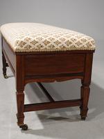 Smart Edwardian Period Mahogany Framed Duet Stool (4 of 4) Smart Edwardian Period Mahogany Framed Duet Stool (4 of 4)