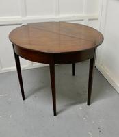 19th Century Mahogany Demi-lune Turn Over Top Tea Table (4 of 5) 19th Century Mahogany Demi-lune Turn Over Top Tea Table (4 of 5)