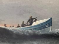 Huge 19th Century Seascape Oil Painting Sinking Ship Signalling Rescuers by Henry E Tozer (14 of 58) Huge 19th Century Seascape Oil Painting Sinking Ship Signalling Rescuers by Henry E Tozer (14 of 58)