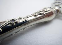 Beautiful Victorian 1899 Solid Sterling Silver Antique Repousse Bread Muffin Cake Fork Server (6 of 8) Beautiful Victorian 1899 Solid Sterling Silver Antique Repousse Bread Muffin Cake Fork Server (6 of 8)