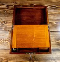 Figured Walnut Writing Slope 1880. (9 of 10) Figured Walnut Writing Slope 1880. (9 of 10)
