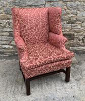 Victorian Mahogany Framed Wing Armchair (10 of 15) Victorian Mahogany Framed Wing Armchair (10 of 15)