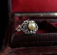 Antique Georgian Diamond & Pearl Ring, 18ct Gold (12 of 14) Antique Georgian Diamond & Pearl Ring, 18ct Gold (12 of 14)