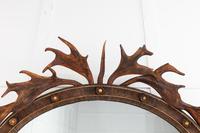 19th Century Oval Antler Mirror (7 of 7) 19th Century Oval Antler Mirror (7 of 7)