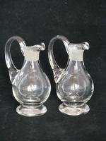 Pair of Glass 'holy water' or Communion Wine Church Jugs with Cross Stoppers (7 of 7) Pair of Glass 'holy water' or Communion Wine Church Jugs with Cross Stoppers (7 of 7)