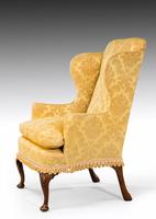 Walnut Framed Wing Chair of Small Proportions (4 of 6) Walnut Framed Wing Chair of Small Proportions (4 of 6)
