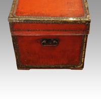 Regency Red Leather Camphorwood Trunk (5 of 8) Regency Red Leather Camphorwood Trunk (5 of 8)