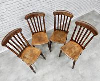 Set of 4 Antique Windsor Lathback Kitchen Chairs (3 of 5) Set of 4 Antique Windsor Lathback Kitchen Chairs (3 of 5)