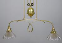 Good Holophane Brass Rise & Fall Chandelier Light Fitting 1904 (7 of 7) Good Holophane Brass Rise & Fall Chandelier Light Fitting 1904 (7 of 7)
