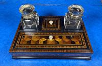 Victorian Rosewood & Tunbridge Ware Inkstand by Thomas Barton (2 of 24) Victorian Rosewood & Tunbridge Ware Inkstand by Thomas Barton (2 of 24)