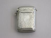 Edwardian Silver Combination Vesta & Stamp Case, By Joseph Gloster, Birmingham, 1904, (14 of 15) Edwardian Silver Combination Vesta & Stamp Case, By Joseph Gloster, Birmingham, 1904, (14 of 15)