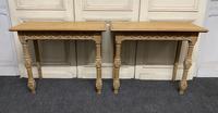 Pair of Bleached Oak Console Tables (15 of 16) Pair of Bleached Oak Console Tables (15 of 16)