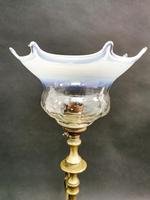 Art Nouveau Brass Lamp with Glass Shade (6 of 6) Art Nouveau Brass Lamp with Glass Shade (6 of 6)