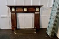 Large Decorative Victorian Walnut Tiled Fireplace (5 of 7) Large Decorative Victorian Walnut Tiled Fireplace (5 of 7)