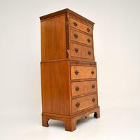Antique Burr Walnut Chest on Chest of Drawers (10 of 11) Antique Burr Walnut Chest on Chest of Drawers (10 of 11)
