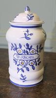 French Earthenware Pharmacy Jar