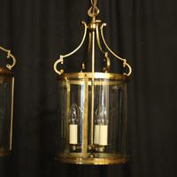 French Pair Convex Triple Light Antique Lanterns (8 of 9) French Pair Convex Triple Light Antique Lanterns (8 of 9)