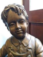 A Bronze Of A Young Girl With A Basket Full Of Apples (5 of 7) A Bronze Of A Young Girl With A Basket Full Of Apples (5 of 7)