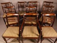 Rare Set of 10 Regency Period Mahogany Dining Chairs (7 of 17) Rare Set of 10 Regency Period Mahogany Dining Chairs (7 of 17)