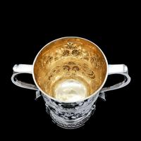 Georgian Solid Silver Loving Cup / Two Handled Cup - London 1748 (20 of 28) Georgian Solid Silver Loving Cup / Two Handled Cup - London 1748 (20 of 28)
