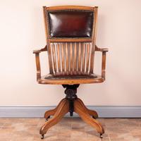 Teak Revolving Office Desk Chair (9 of 17) Teak Revolving Office Desk Chair (9 of 17)