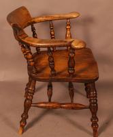 19th Century Captains Chair in Ash & Elm (5 of 5) 19th Century Captains Chair in Ash & Elm (5 of 5)