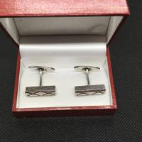 Danish Sterling Silver Cufflinks. 1960s by Aare & Krogh (4 of 4) Danish Sterling Silver Cufflinks. 1960s by Aare & Krogh (4 of 4)