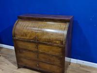 Biedermeir Mahogany Veneered Cylinder Bureau Desk 19th Century (2 of 14) Biedermeir Mahogany Veneered Cylinder Bureau Desk 19th Century (2 of 14)