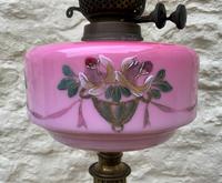Tall 19thc Art-nouveau Primrose Yellow & Pink Twin Burning Duplex Table Oil Lamp (7 of 12) Tall 19thc Art-nouveau Primrose Yellow & Pink Twin Burning Duplex Table Oil Lamp (7 of 12)