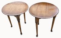 Pair of Early 20th Century Oak Cricket Tables (2 of 5) Pair of Early 20th Century Oak Cricket Tables (2 of 5)