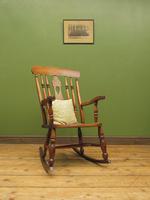 Antique Country Oak Rocking Chair with Nicely Aged Patina (13 of 14) Antique Country Oak Rocking Chair with Nicely Aged Patina (13 of 14)