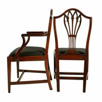 Set of Eight Hepplewhite Chairs (2 of 9) Set of Eight Hepplewhite Chairs (2 of 9)