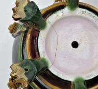 Very large Minton majolica jardiniere, 1881, with lion's head strapwork handles (10 of 12) Very large Minton majolica jardiniere, 1881, with lion's head strapwork handles (10 of 12)