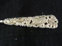 3 x 19thC Chinese Solid Silver Teaspoons with Different Designs - Qing Dynasty. (6 of 12) 3 x 19thC Chinese Solid Silver Teaspoons with Different Designs - Qing Dynasty. (6 of 12)