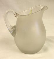 Antique Pretty Frosted Glass Decorated Jug (4 of 4) Antique Pretty Frosted Glass Decorated Jug (4 of 4)