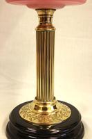 Antique Victorian Satin Pink Oil Lamp (3 of 9) Antique Victorian Satin Pink Oil Lamp (3 of 9)