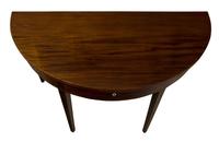 A Fine Pair of George III Mahogany Demi Lune Side Tables (5 of 8) A Fine Pair of George III Mahogany Demi Lune Side Tables (5 of 8)