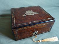 Unusual Inlaid Amboyna Jewellery Box c.1880 (6 of 6) Unusual Inlaid Amboyna Jewellery Box c.1880 (6 of 6)