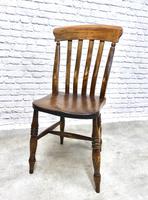 Matched Set of 6 Farmhouse Kitchen Chairs (5 of 5) Matched Set of 6 Farmhouse Kitchen Chairs (5 of 5)