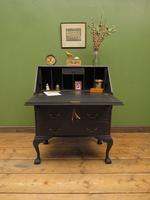 Vintage 1930s Black Writing Bureau Desk with Presentation Plaque, Lockable (21 of 22) Vintage 1930s Black Writing Bureau Desk with Presentation Plaque, Lockable (21 of 22)
