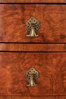 Geo Style Walnut 6 Drawer Bowfront Chest Circa 1920s (7 of 8) Geo Style Walnut 6 Drawer Bowfront Chest Circa 1920s (7 of 8)
