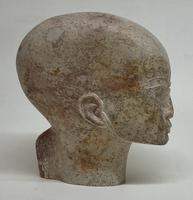 Egyptian Sculpted Alabaster Head (2 of 6) Egyptian Sculpted Alabaster Head (2 of 6)